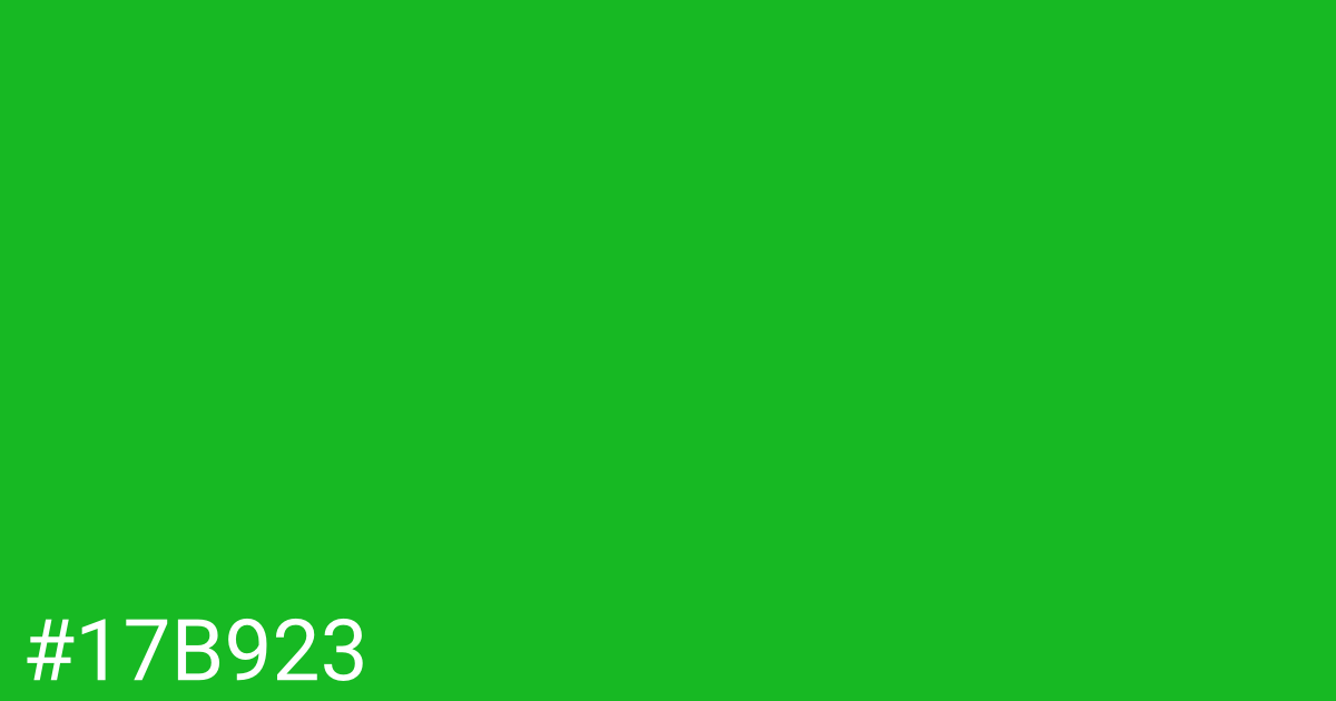 Hex color #17b923 graphic
