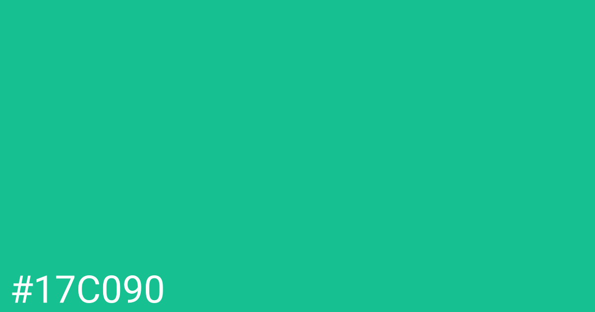 Hex color #17c090 graphic