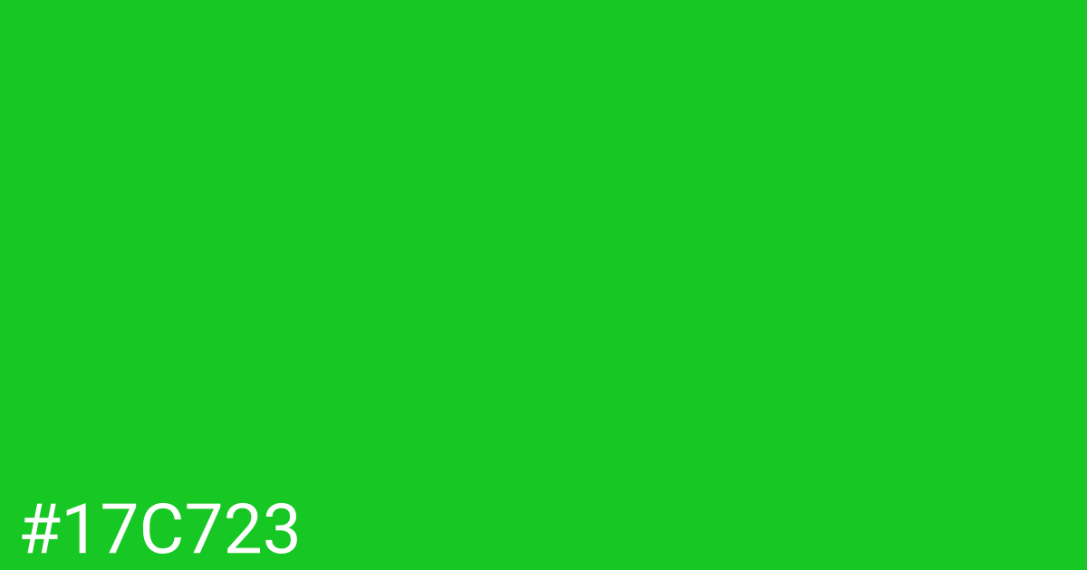 Hex color #17c723 graphic