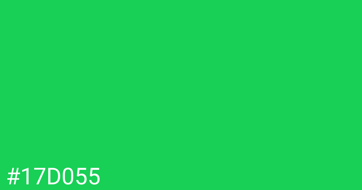 Hex color #17d055 graphic