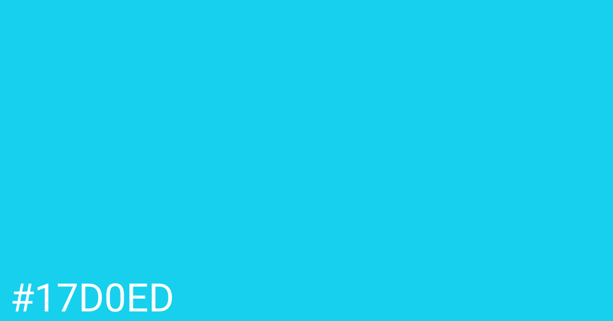 Hex color #17d0ed graphic