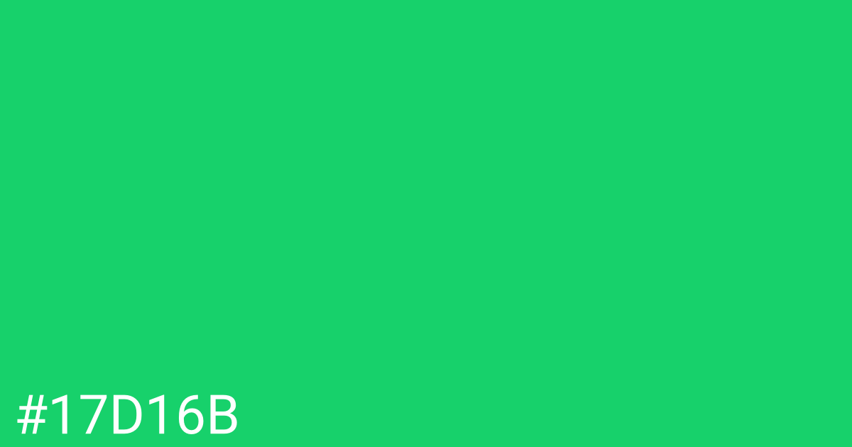 Hex color #17d16b graphic
