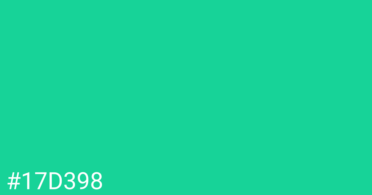 Hex color #17d398 graphic