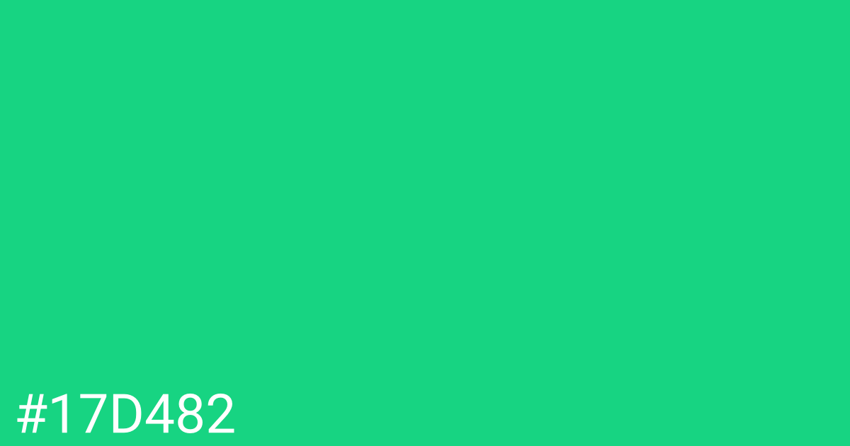 Hex color #17d482 graphic