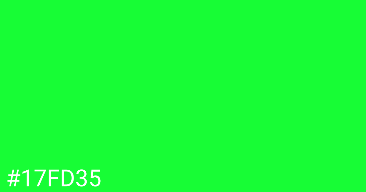 Hex color #17fd35 graphic