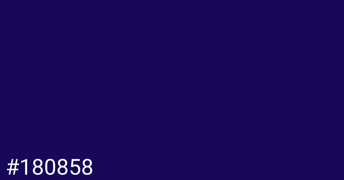 Hex color #180858 graphic