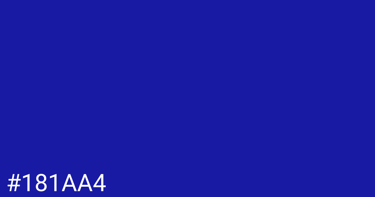 Hex color #181aa4 graphic