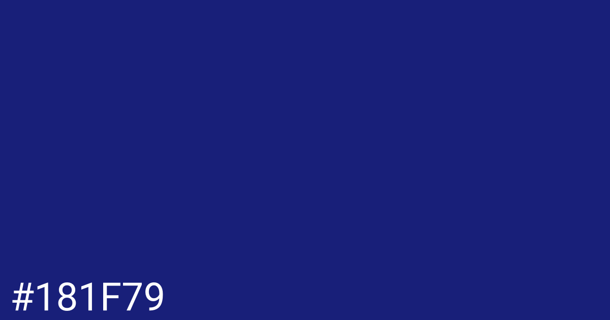 Hex color #181f79 graphic