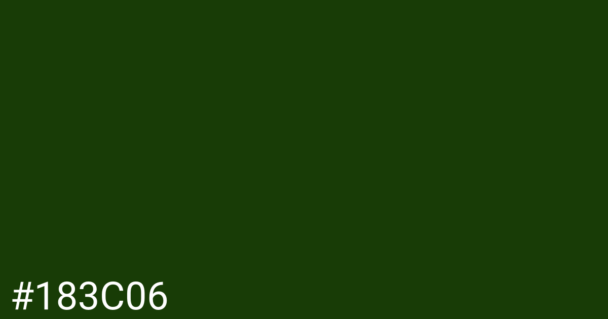 Hex color #183c06 graphic