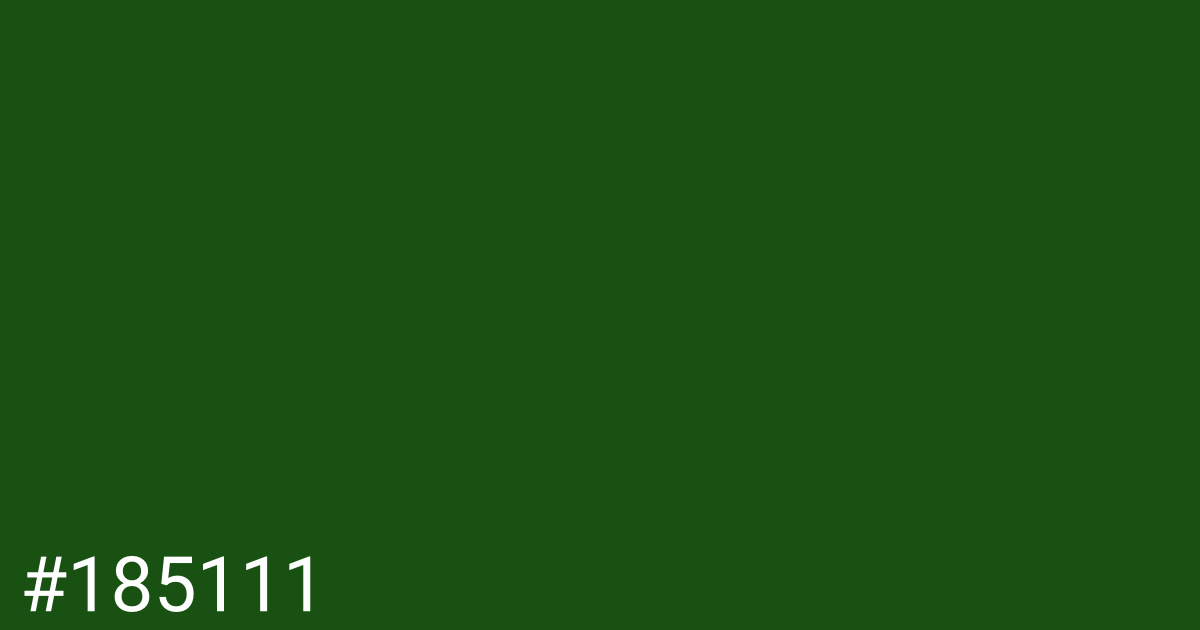 Hex color #185111 graphic