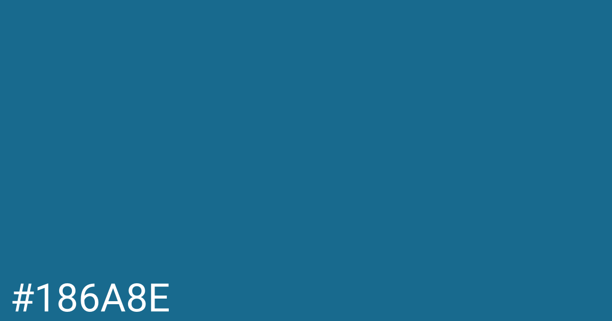 Hex color #186a8e graphic