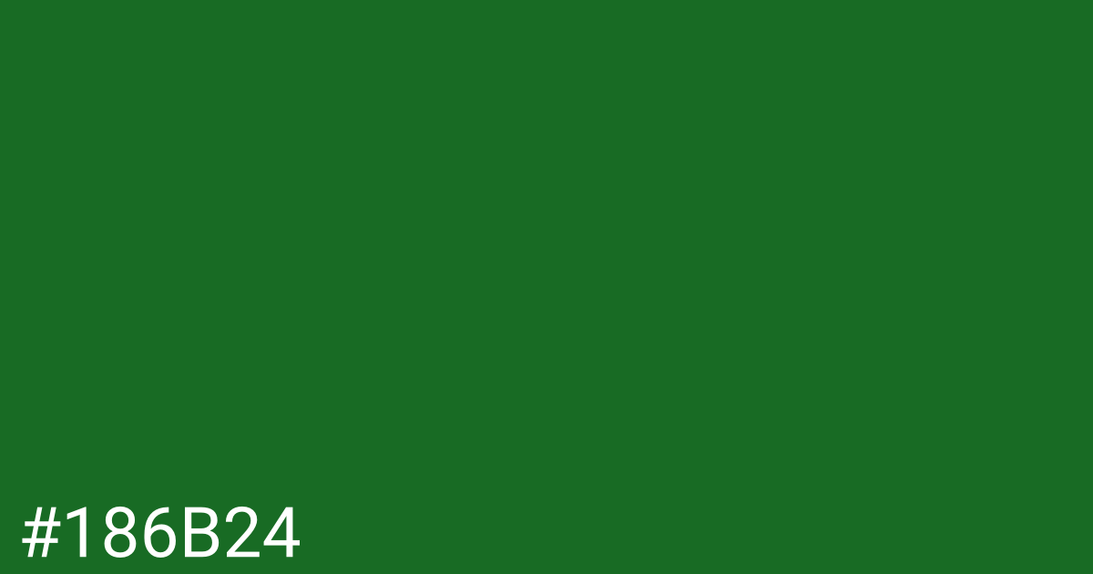 Hex color #186b24 graphic