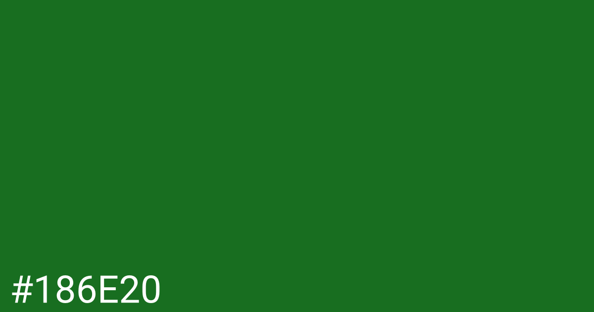 Hex color #186e20 graphic