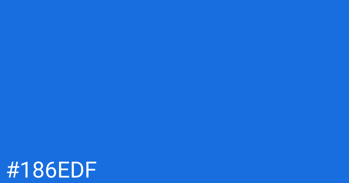 Hex color #186edf graphic