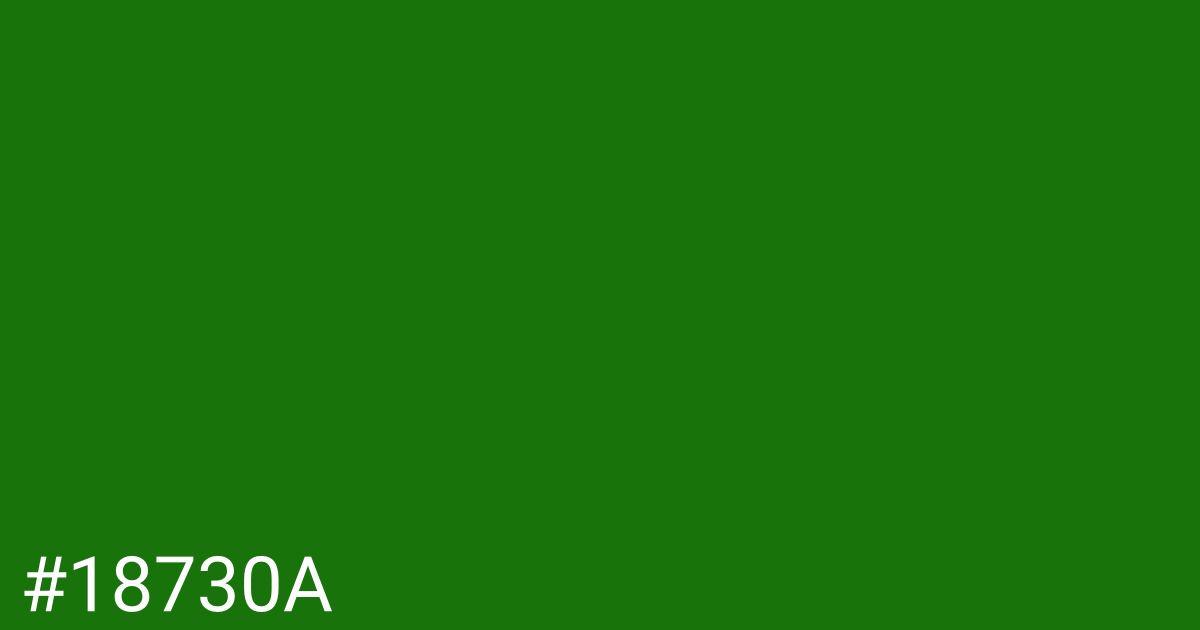 Hex color #18730a graphic