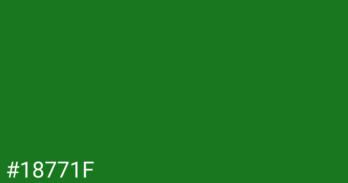 Hex color #18771f graphic