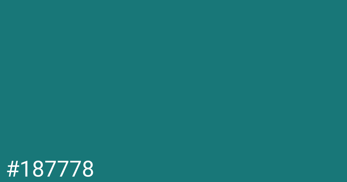 Hex color #187778 graphic