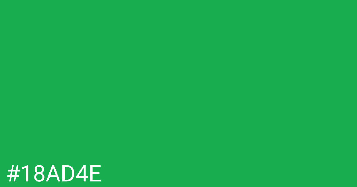 Hex color #18ad4e graphic