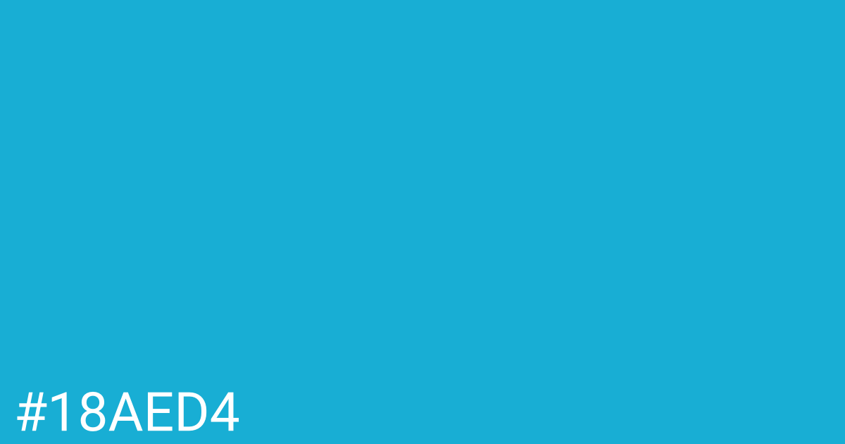 Hex color #18aed4 graphic