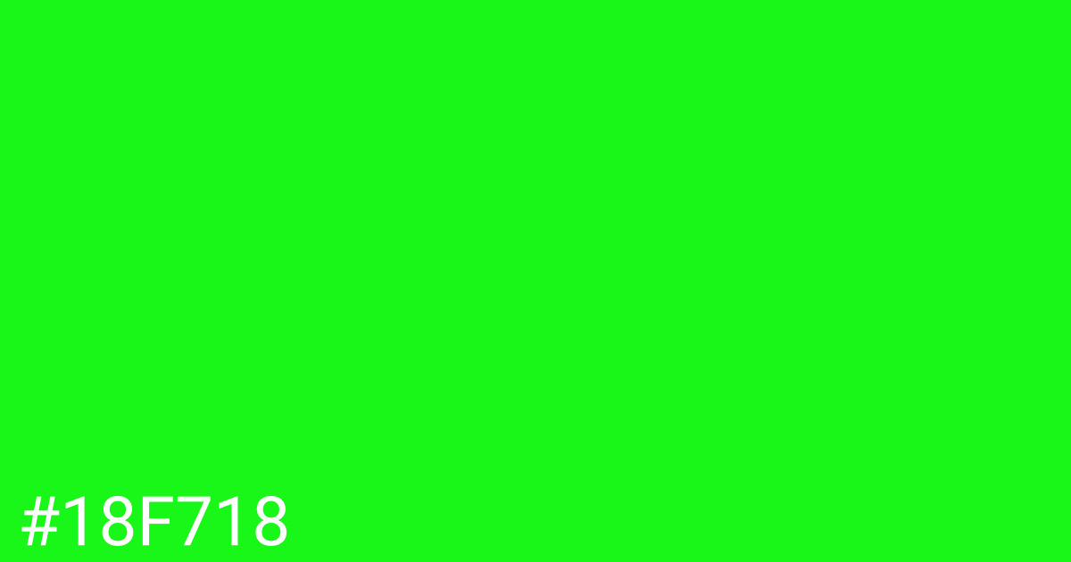 Hex color #18f718 graphic