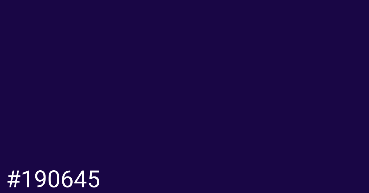 Hex color #190645 graphic