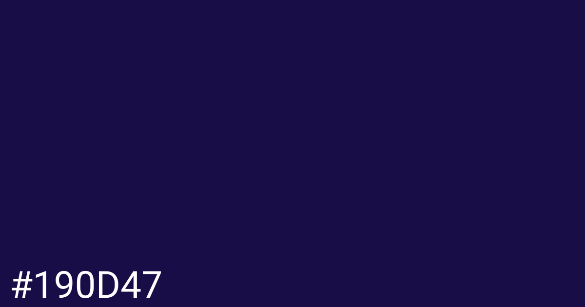 Hex color #190d47 graphic
