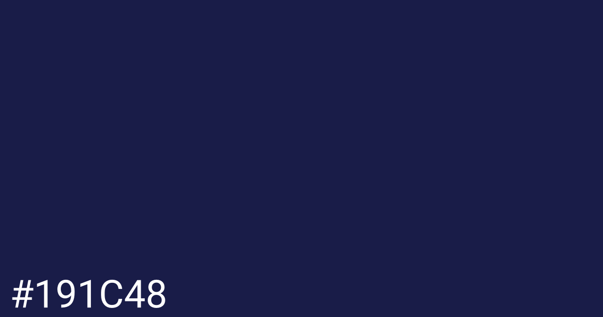 Hex color #191c48 graphic
