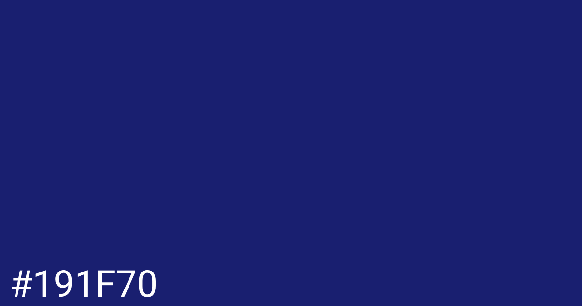 Hex color #191f70 graphic