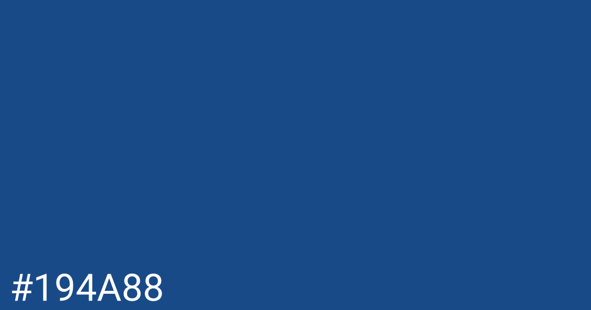 Hex color #194a88 graphic