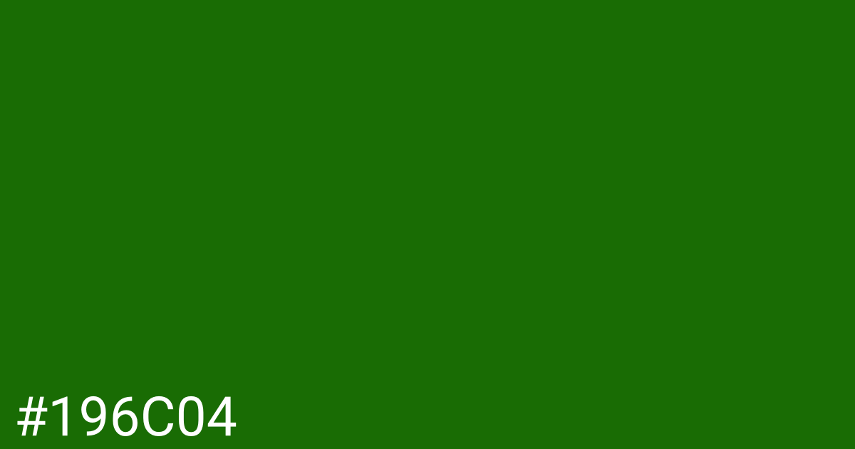 Hex color #196c04 graphic