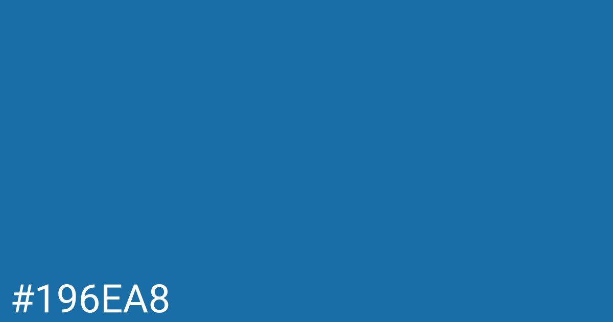 Hex color #196ea8 graphic