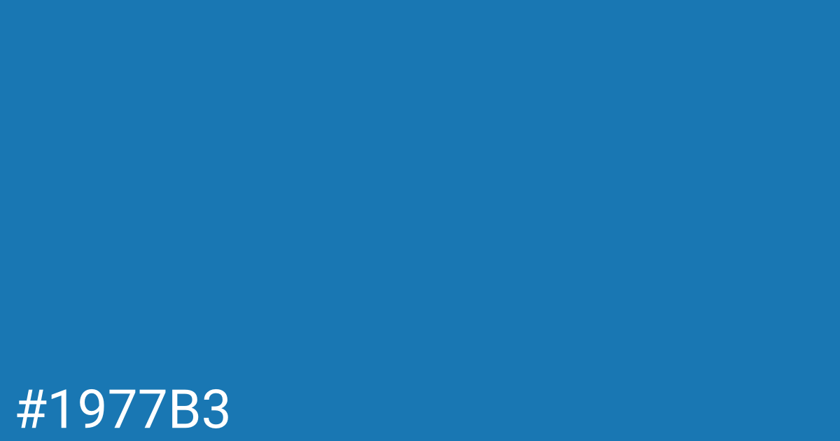 Hex color #1977b3 graphic