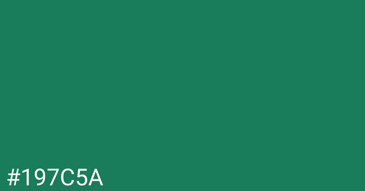 Hex color #197c5a graphic