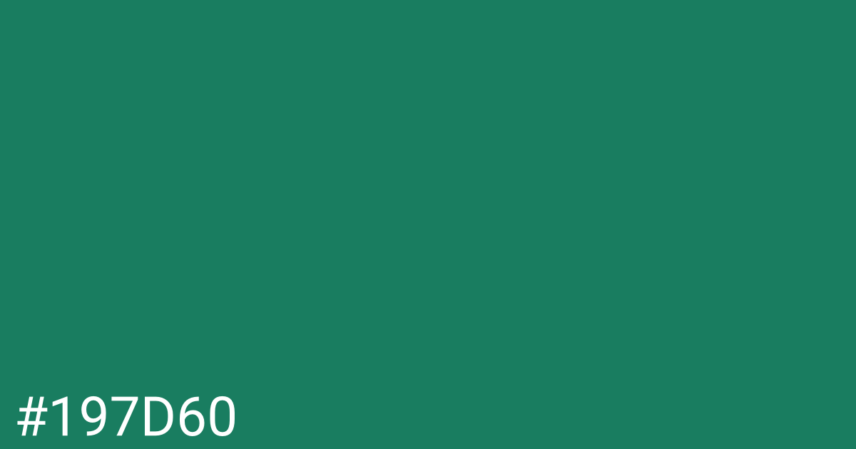 Hex color #197d60 graphic