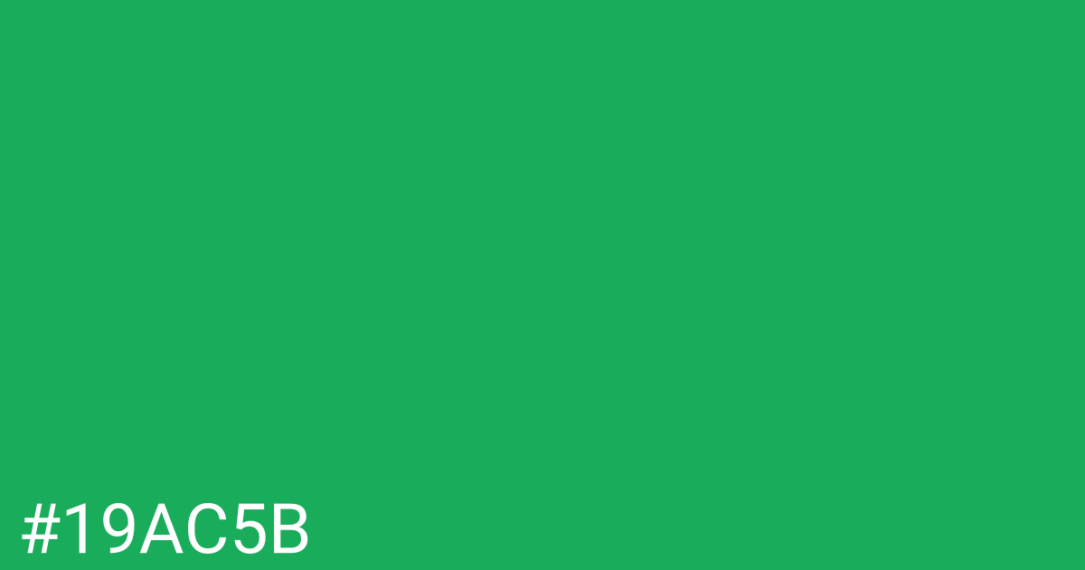 Hex color #19ac5b graphic