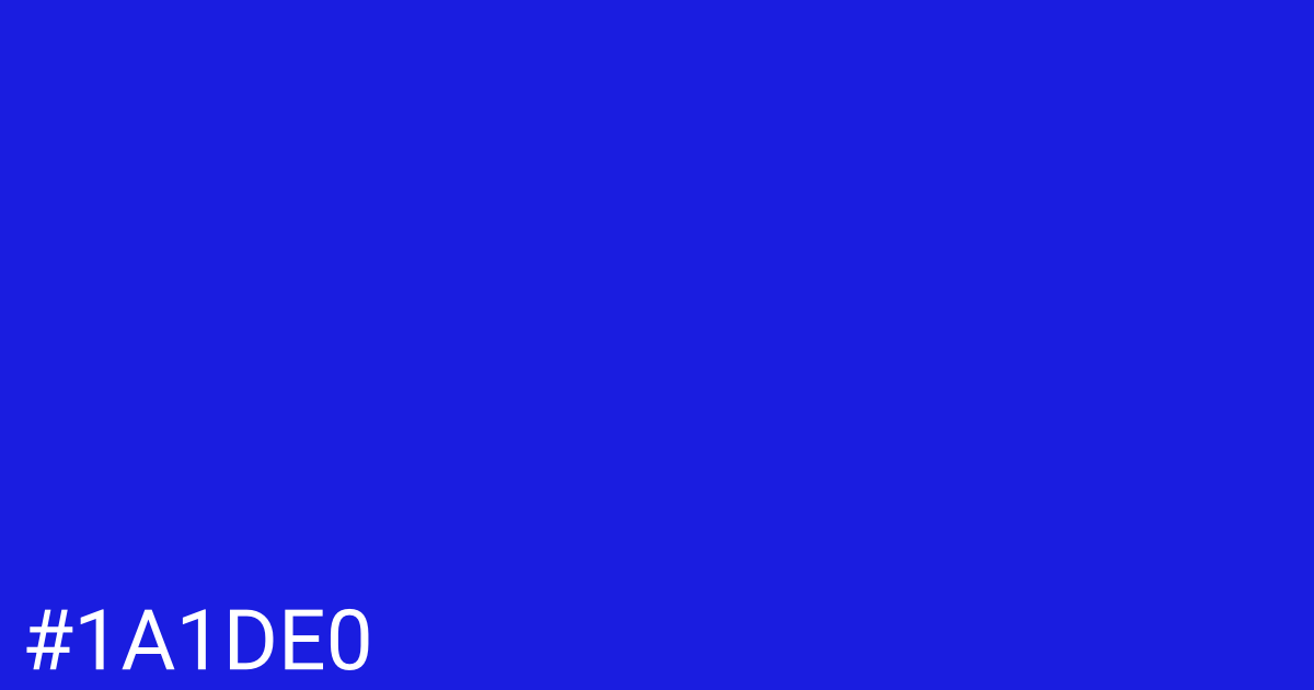 Hex color #1a1de0 graphic