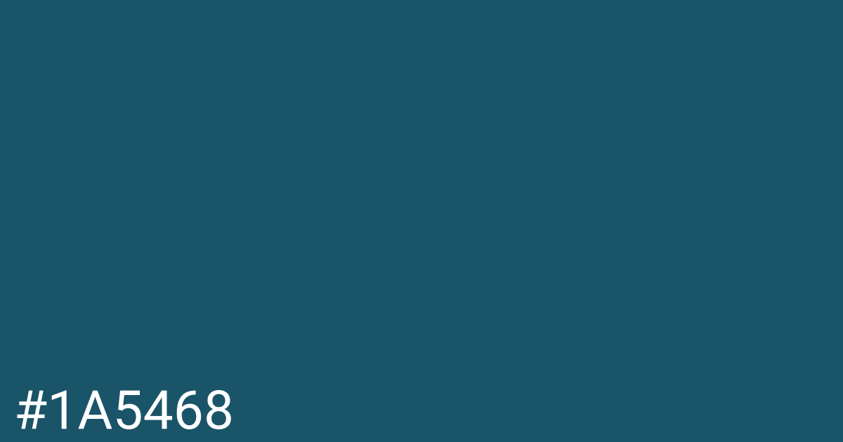 Hex color #1a5468 graphic