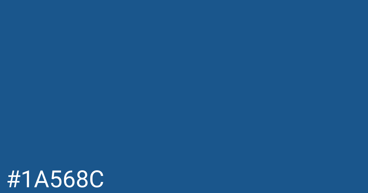 Hex color #1a568c graphic