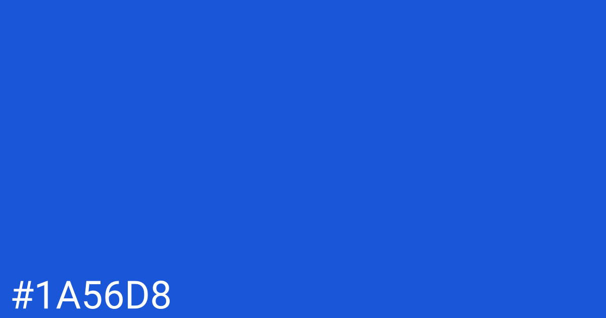Hex color #1a56d8 graphic