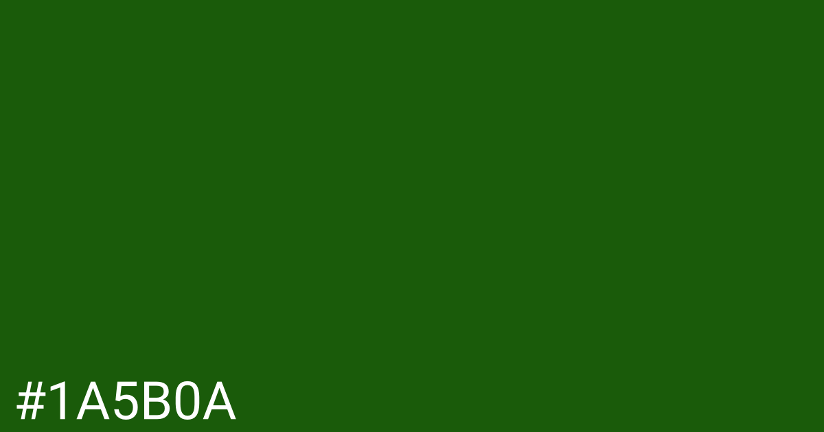 Hex color #1a5b0a graphic