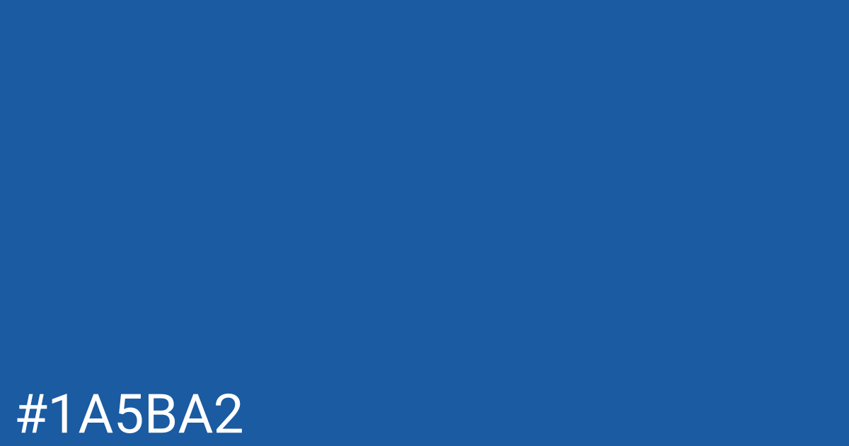 Hex color #1a5ba2 graphic