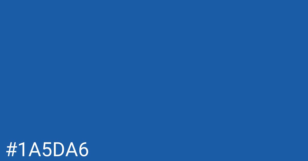 Hex color #1a5da6 graphic
