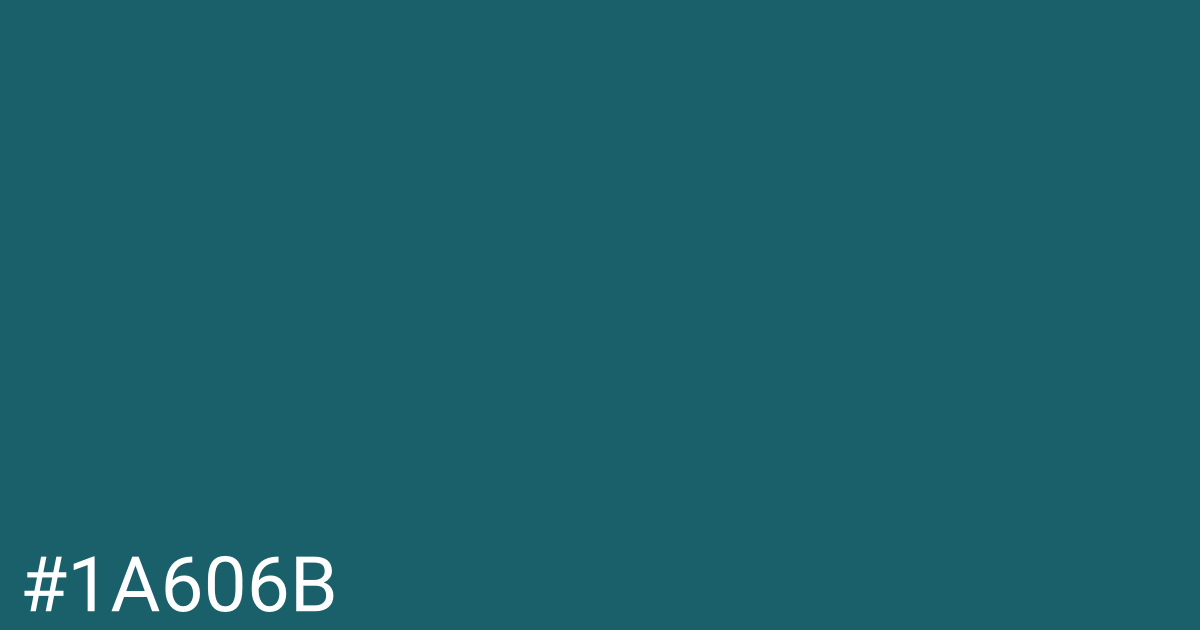 Hex color #1a606b graphic