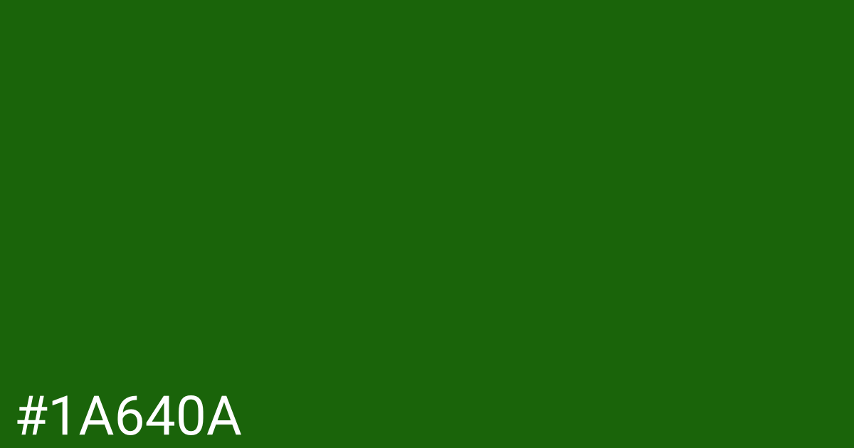 Hex color #1a640a graphic