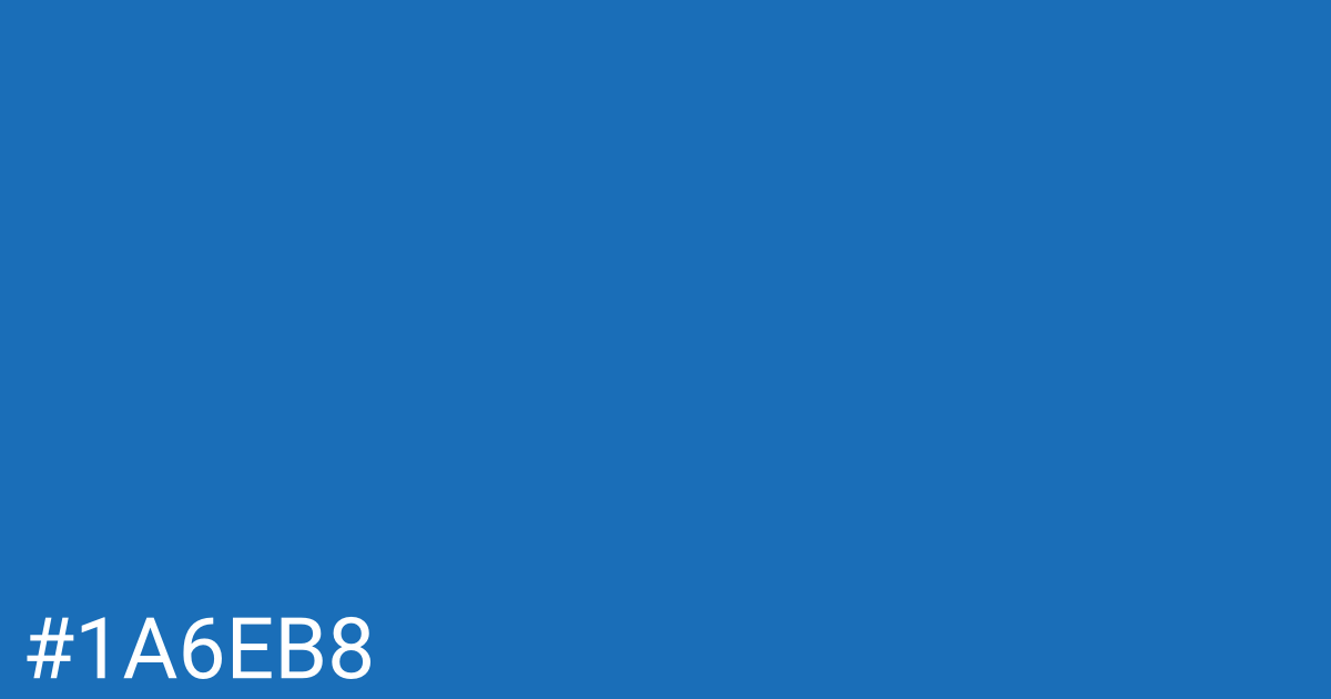 Hex color #1a6eb8 graphic