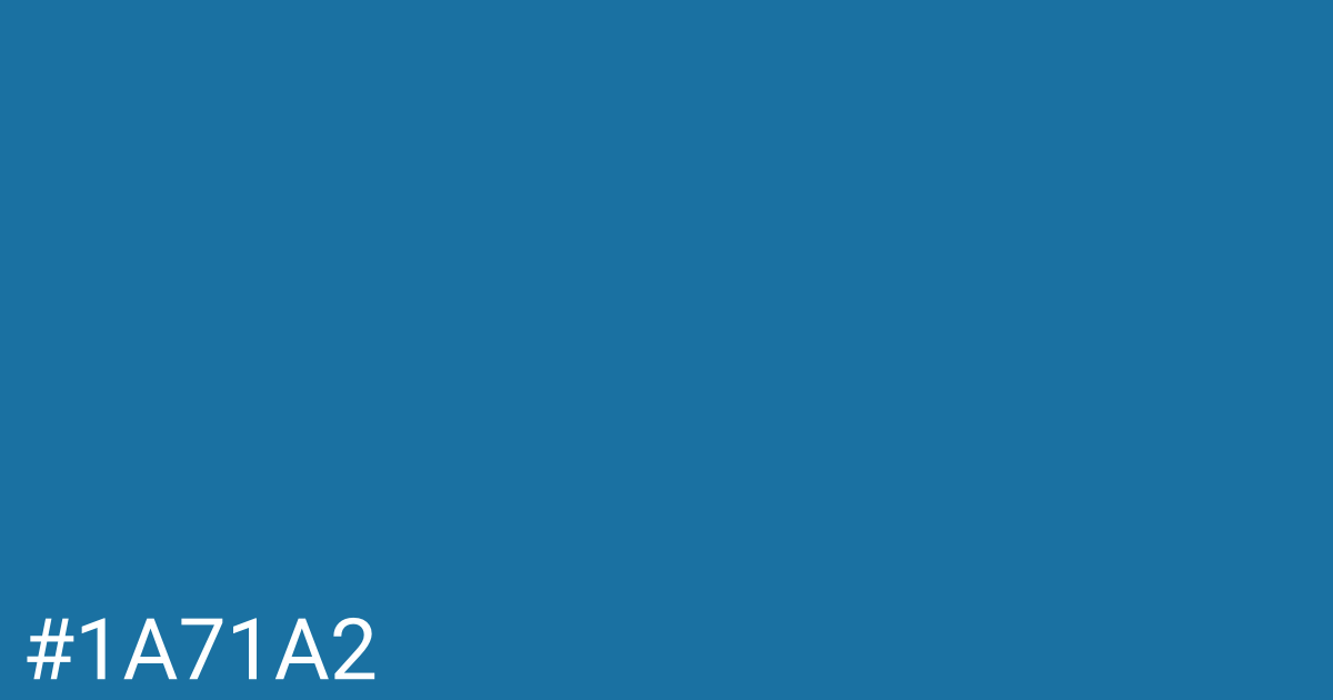 Hex color #1a71a2 graphic