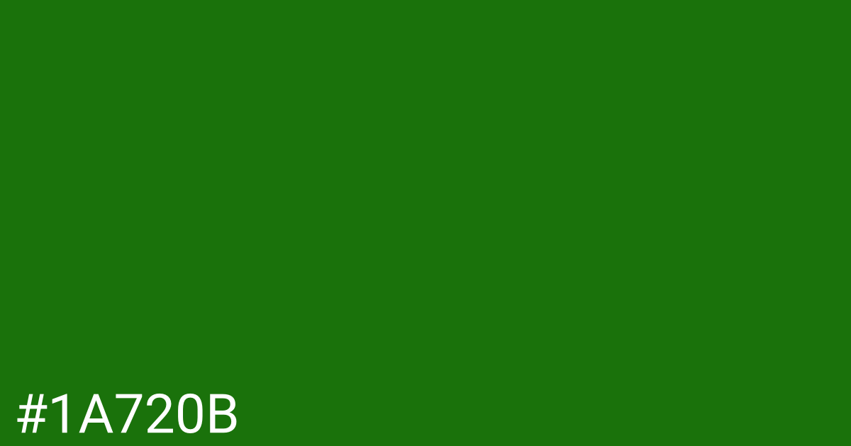 Hex color #1a720b graphic