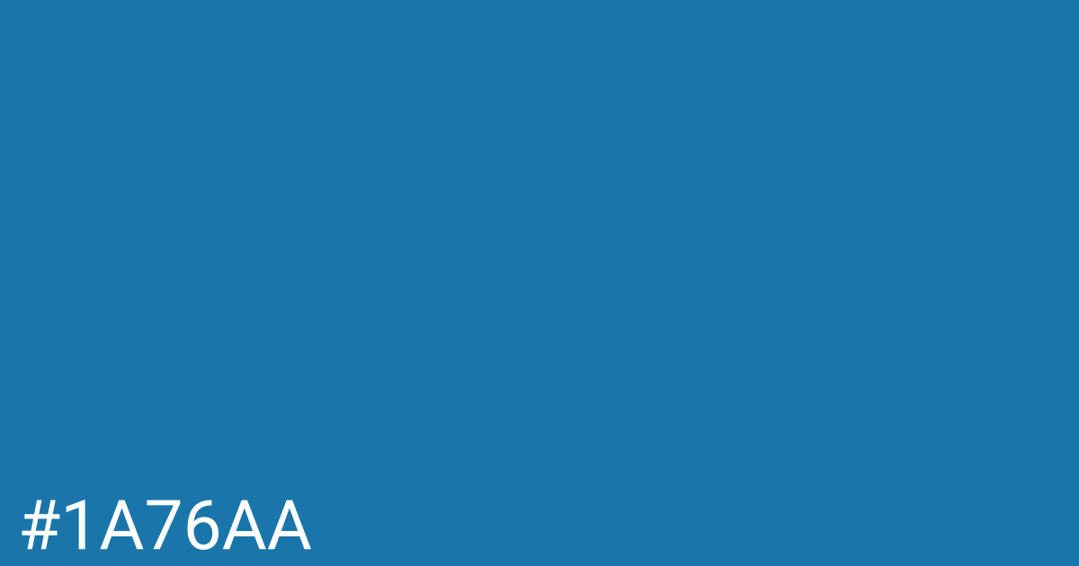 Hex color #1a76aa graphic