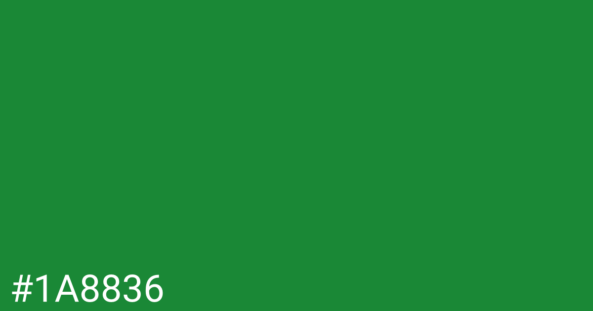 Hex color #1a8836 graphic