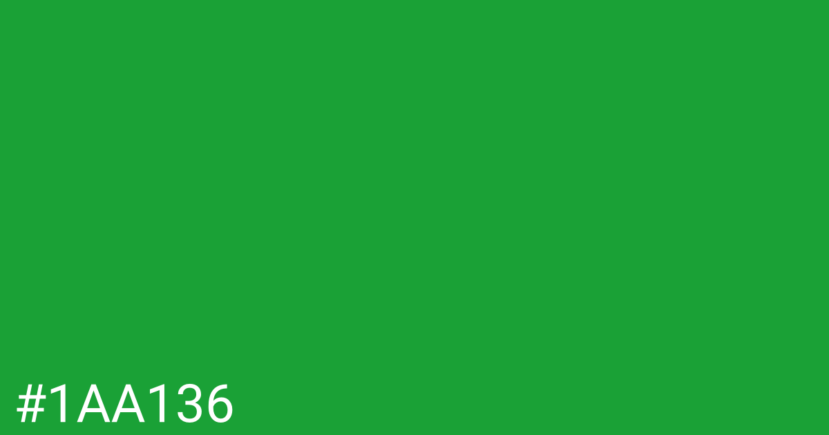 Hex color #1aa136 graphic